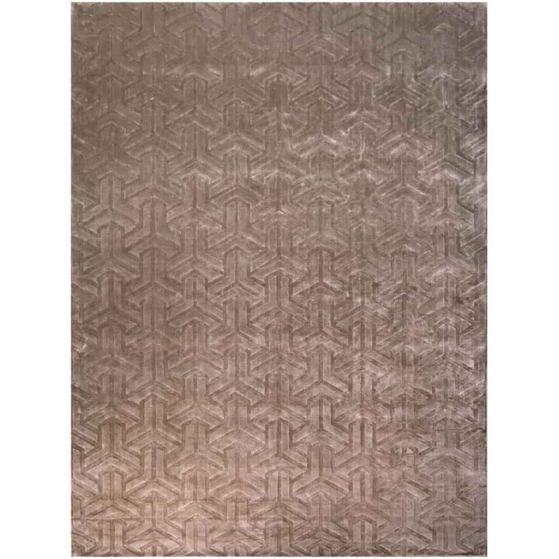 Tapis géométrique taupe 300x400 cm Arles Richmond Interiors - 1