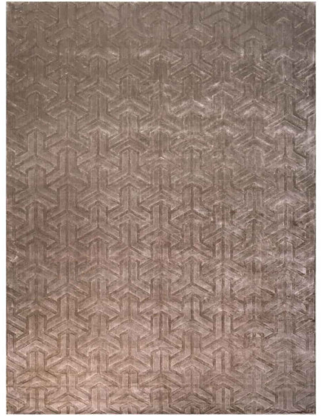 Tapis géométrique taupe 300x400 cm Arles Richmond Interiors - 1