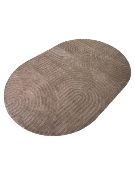 Tapis ovale taupe motif arches 200x300 cm Bayon Richmond Interiors - 2