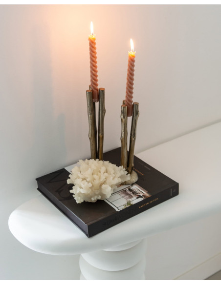 Console blanche organique finition plâtre 170 cm Bloomstone Richmond Interiors - 7