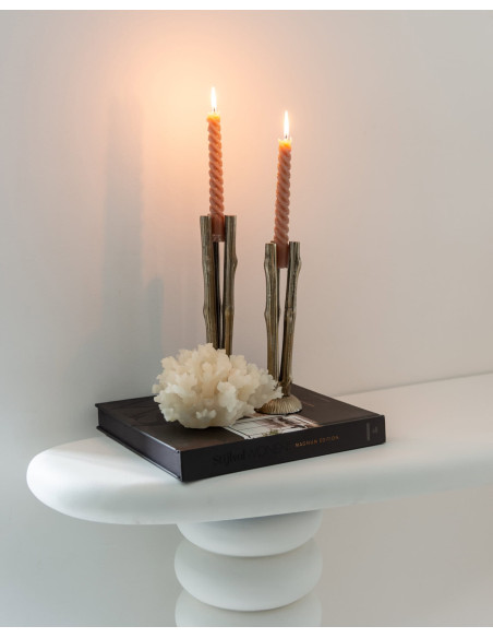 Console blanche organique finition plâtre 170 cm Bloomstone Richmond Interiors - 8