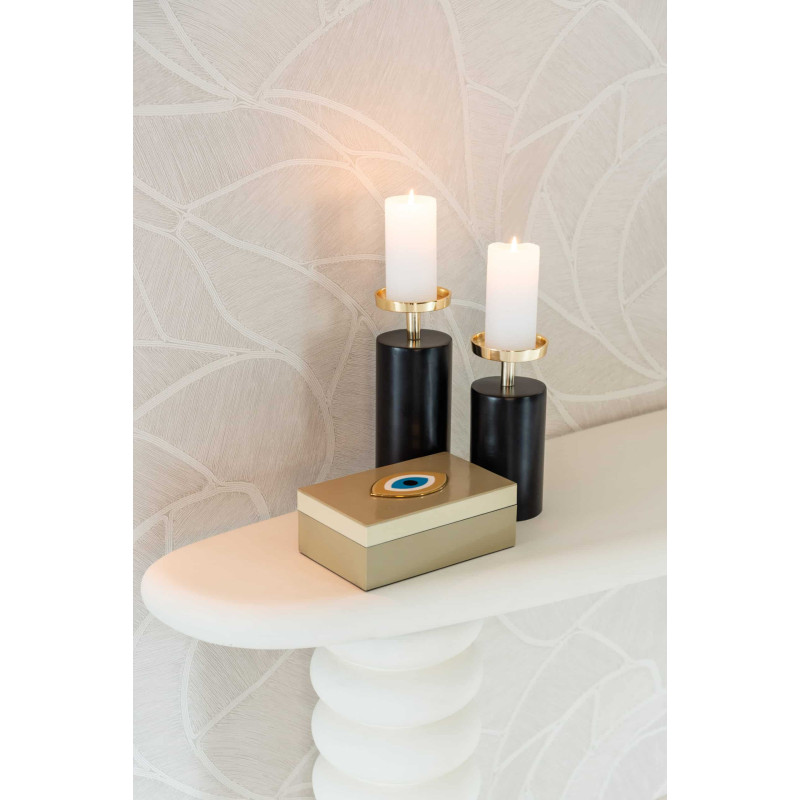 Console blanche organique finition plâtre 170 cm Bloomstone Richmond Interiors - 9