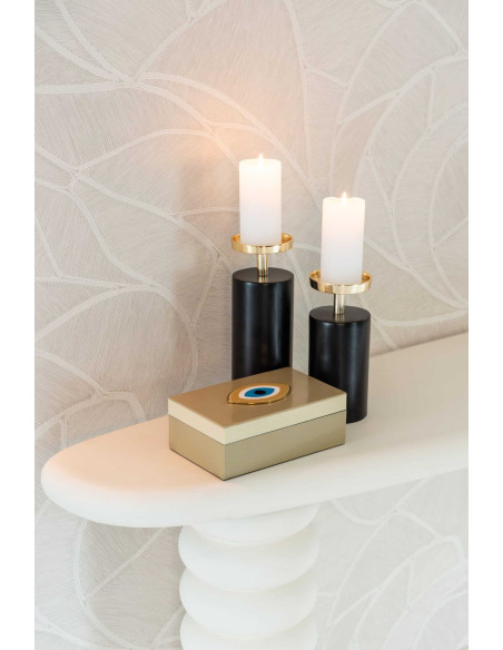 Console blanche organique finition plâtre 170 cm Bloomstone Richmond Interiors - 9