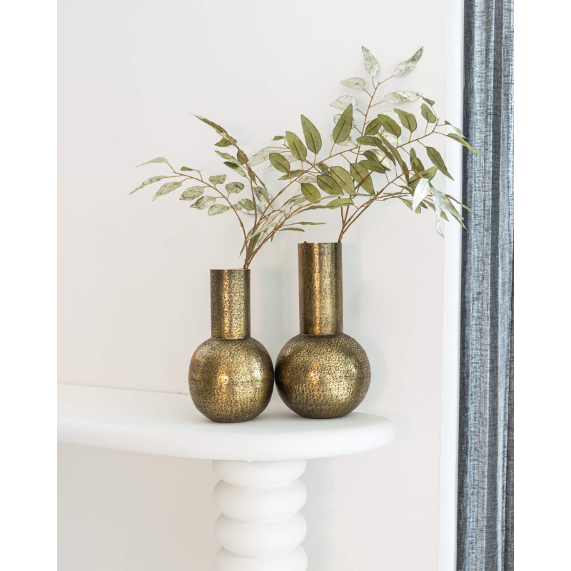 Console blanche organique finition plâtre 170 cm Bloomstone Richmond Interiors - 11