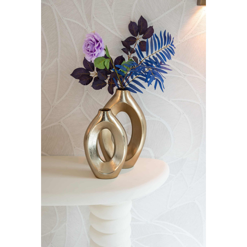 Console blanche organique finition plâtre 170 cm Bloomstone Richmond Interiors - 14