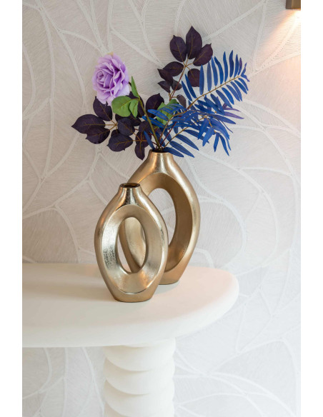 Console blanche organique finition plâtre 170 cm Bloomstone Richmond Interiors - 14