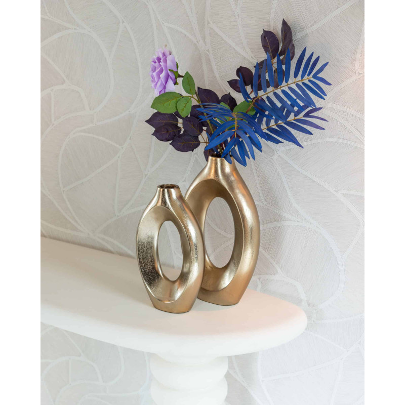 Console blanche organique finition plâtre 170 cm Bloomstone Richmond Interiors - 15