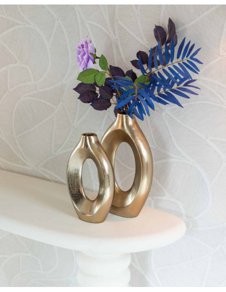 Console blanche organique finition plâtre 170 cm Bloomstone Richmond Interiors - 15