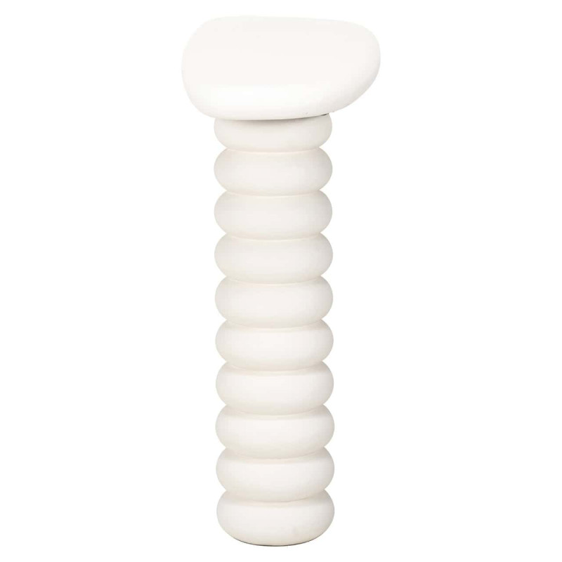 Console blanche organique finition plâtre 170 cm Bloomstone Richmond Interiors - 4