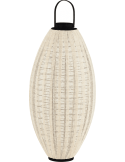Grande lanterne photophore bambou lin 85 cm Nema