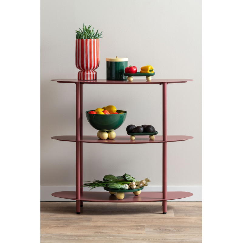Plateau vide-poche métal vert 25 cm Double Funky Present Time - 2