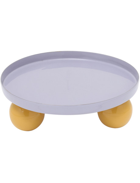 Plateau vide-poche métal mauve 20 cm Double Funky Present Time - 1