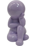 Statuette décorative mauve en polyrésine 20 cm Amigo Dreaming