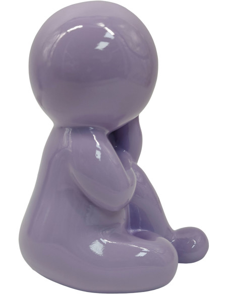 Statuette décorative mauve en polyrésine 20 cm Amigo Dreaming Present Time - 2
