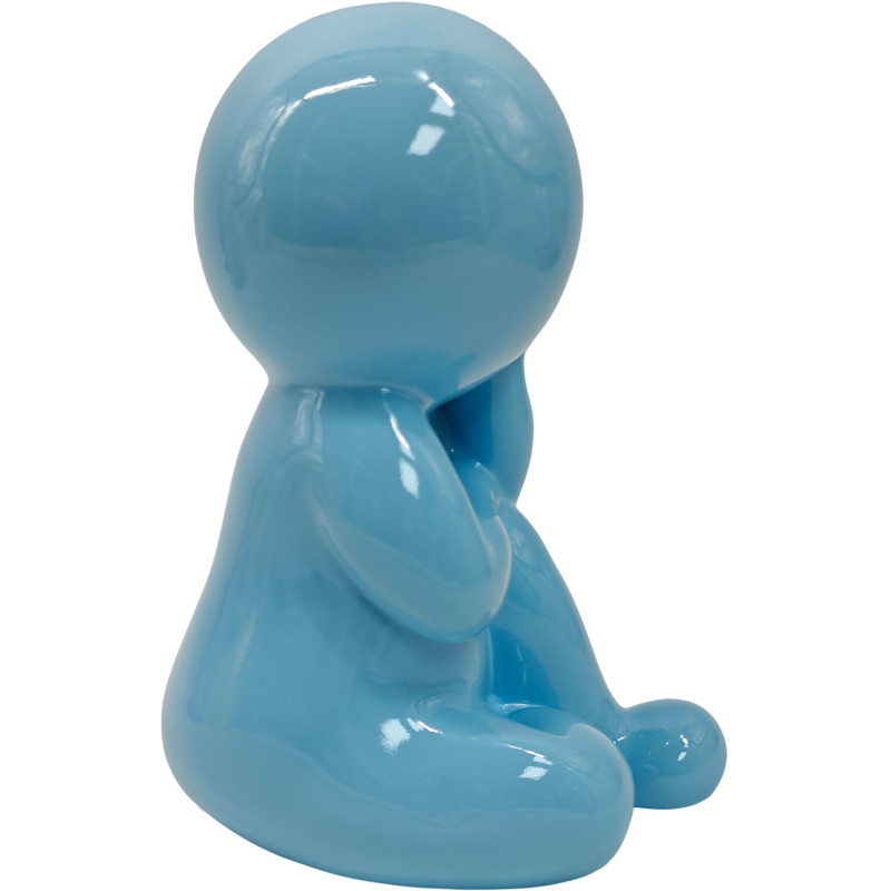 Statuette décorative bleue en polyrésine 20 cm Amigo Dreaming Present Time - 2