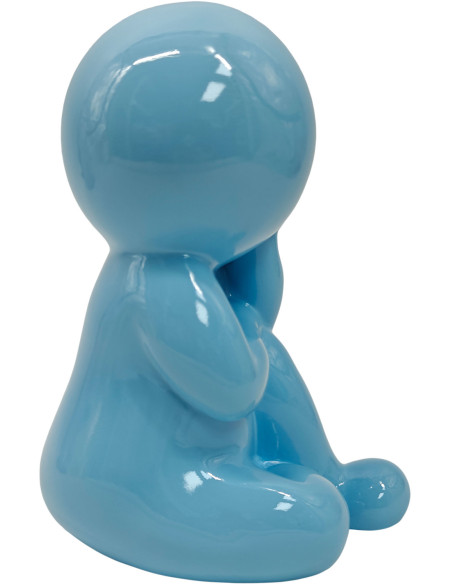 Statuette décorative bleue en polyrésine 20 cm Amigo Dreaming Present Time - 2