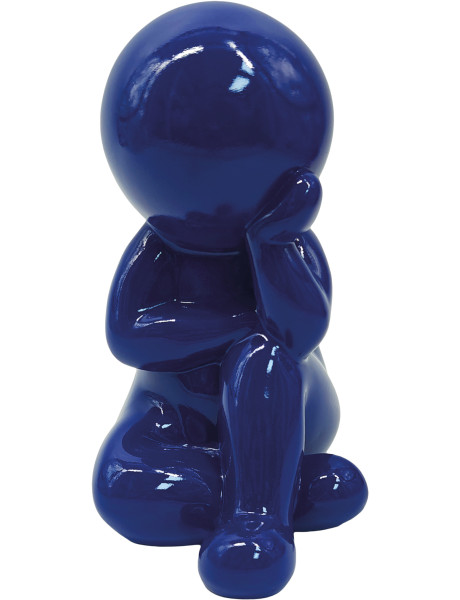 Statuette bleue en polyrésine 20 cm Amigo Dreaming Present Time - 1