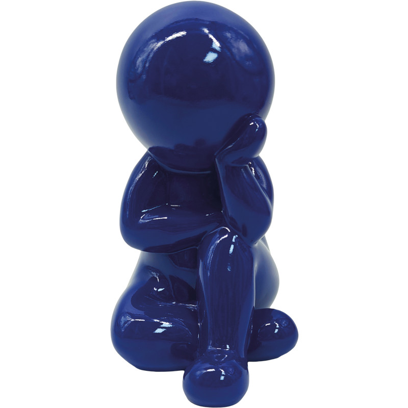 Statuette bleue en polyrésine 20 cm Amigo Dreaming Present Time - 1