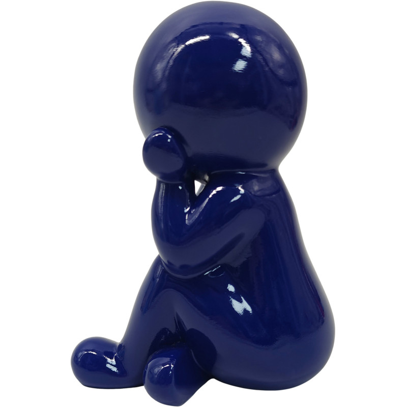 Statuette bleue en polyrésine 20 cm Amigo Dreaming Present Time - 2