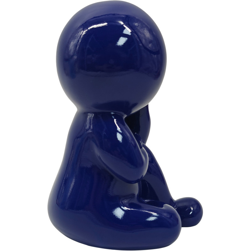 Statuette bleue en polyrésine 20 cm Amigo Dreaming Present Time - 3