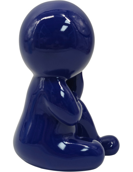 Statuette bleue en polyrésine 20 cm Amigo Dreaming Present Time - 3