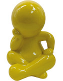 Statuette jaune en polyrésine 34,8 cm Amigo Sitting