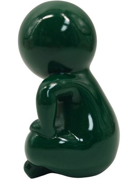 Statuette décorative verte en polyrésine 34,8 cm Amigo Sitting Present Time - 3