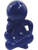 Statuette décorative bleue en polyrésine 34,8 cm Amigo Sitting