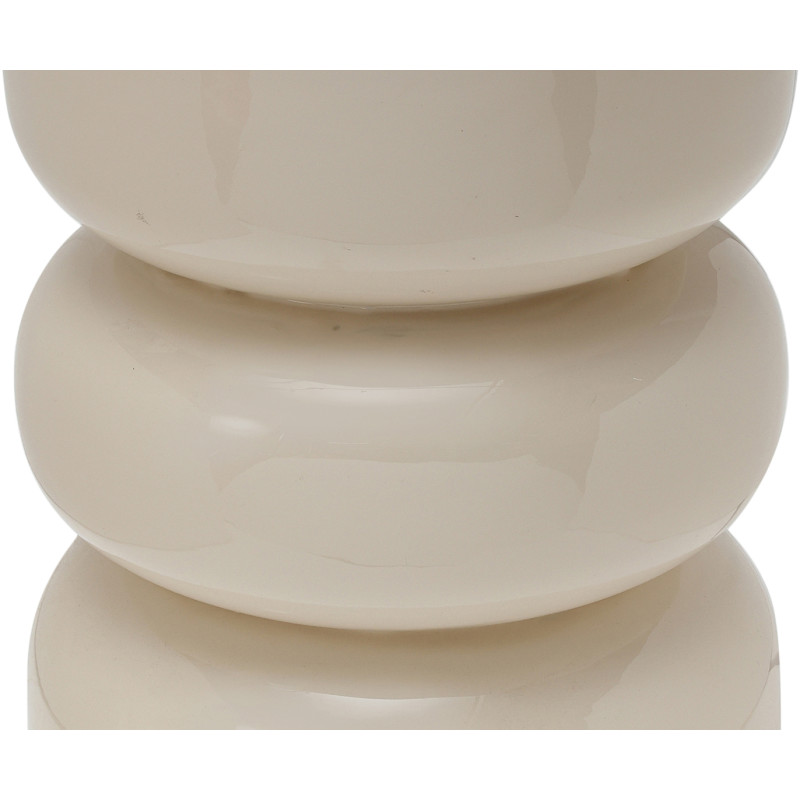 Tabouret métal émaillé blanc cassé Ø36x48 cm Rey Leitmotiv - 2