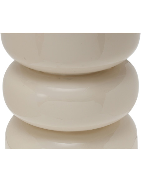 Tabouret métal émaillé blanc cassé Ø36x48 cm Rey Leitmotiv - 2