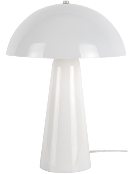 Lampe à poser champignon blanche métal et verre Ø30x42 cm Vidrio Centro Leitmotiv - 1