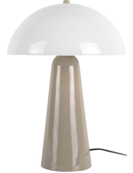 Lampe champignon gris chaud métal et verre Ø30x42 cm Vidrio Centro Leitmotiv - 1