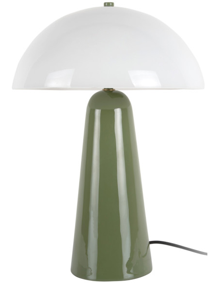 Lampe champignon vert olive Ø30x42 cm Vidrio Centro Leitmotiv - 1