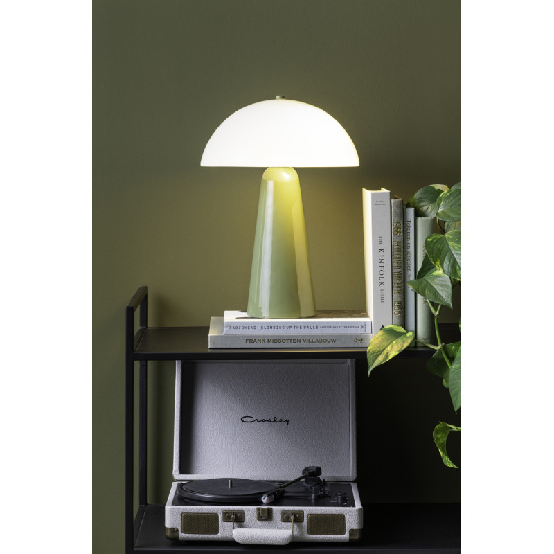 Lampe champignon vert olive Ø30x42 cm Vidrio Centro Leitmotiv - 2