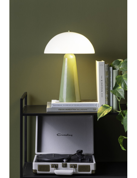 Lampe champignon vert olive Ø30x42 cm Vidrio Centro Leitmotiv - 2