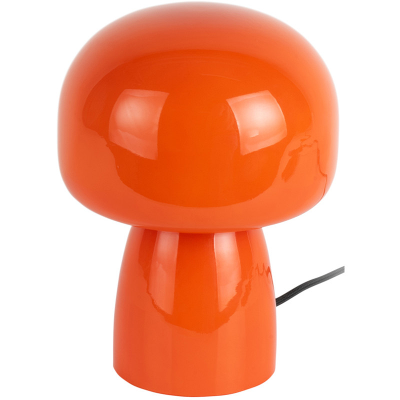Lampe champignon verre orange Ø15x20 cm Fervor Leitmotiv - 1