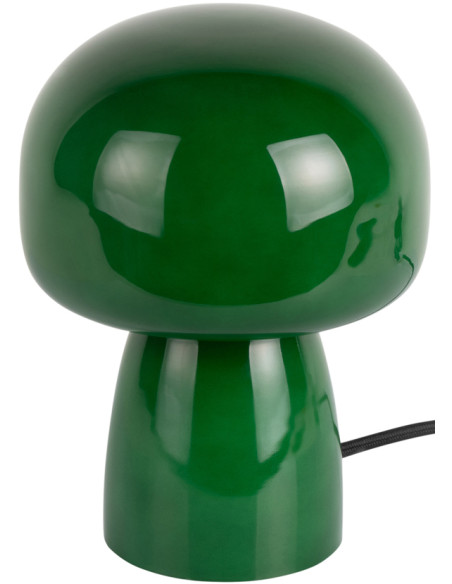 Lampe champignon verre vert Ø15x20 cm Fervor Leitmotiv - 1