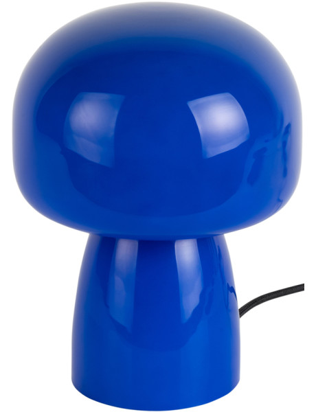 Lampe champignon verre bleu cobalt Ø15x20 cm Fervor Leitmotiv - 1