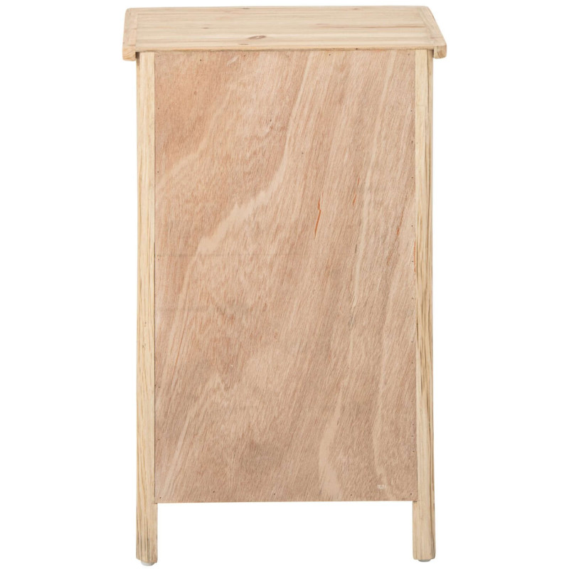 Table de chevet vitrée en pin naturel 45,5x36,5x71,5 cm Orvanelle J-Line - 7