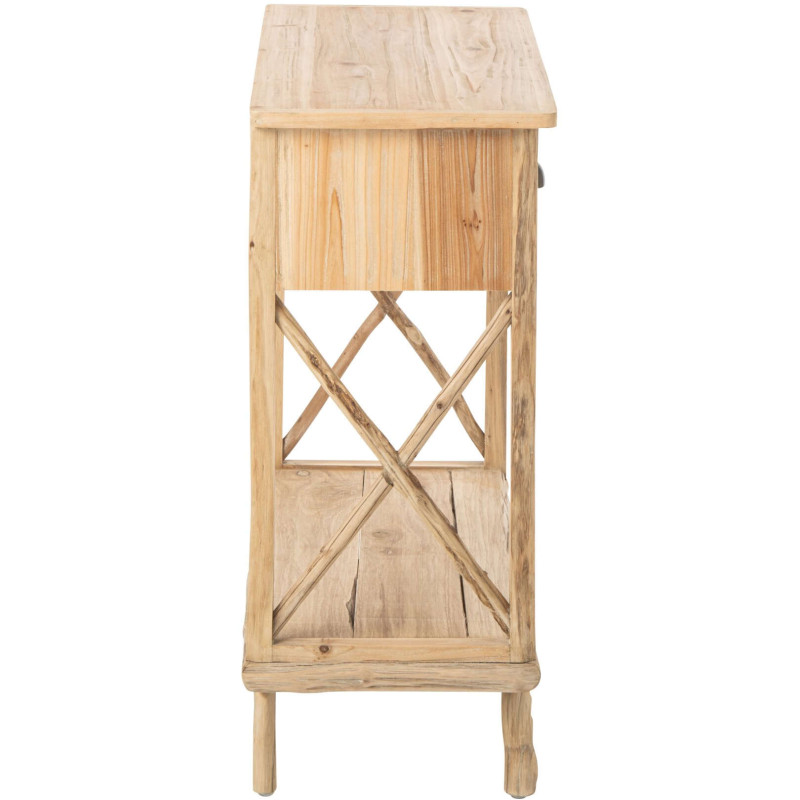 Console d’entrée 3 tiroirs en pin naturel 92x35,5x79,5 cm Orvanelle J-Line - 6