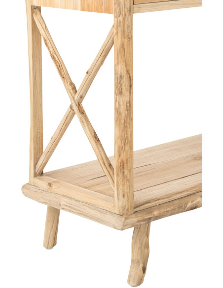 Console d’entrée 3 tiroirs en pin naturel 92x35,5x79,5 cm Orvanelle J-Line - 5