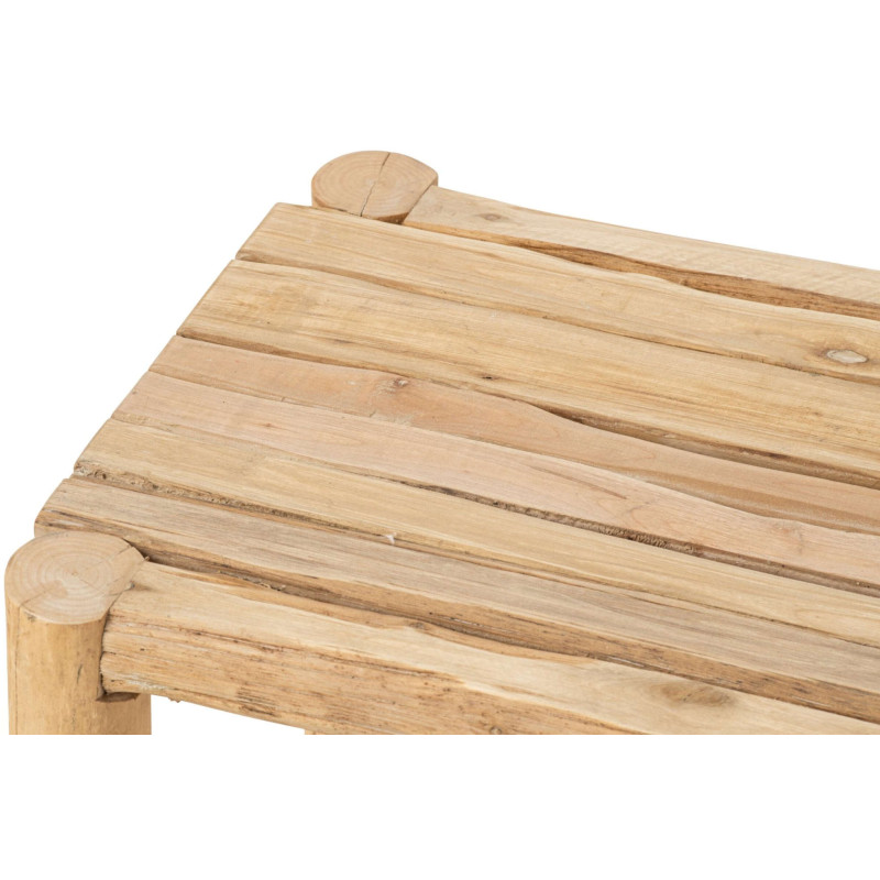 Lot de 2 tables d’appoint en pin naturel Orvanelle J-Line - 4