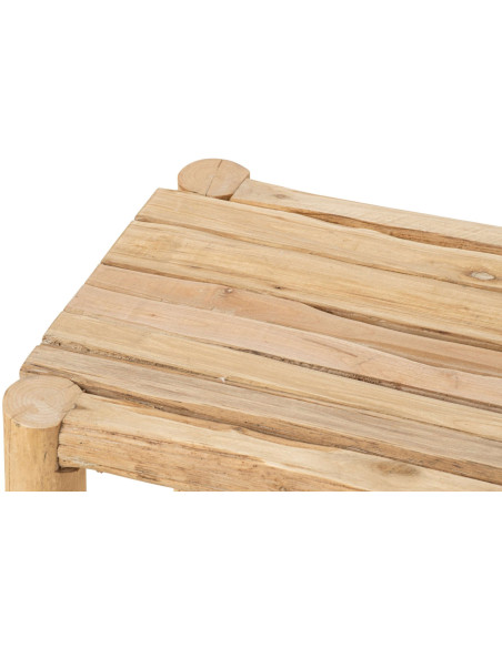 Lot de 2 tables d’appoint en pin naturel Orvanelle J-Line - 4