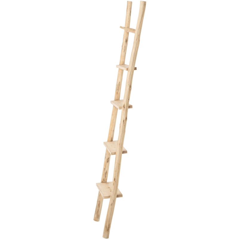 Échelle décorative porte-serviettes en pin naturel 43x12,5x157,5 cm Orvanelle J-Line - 2