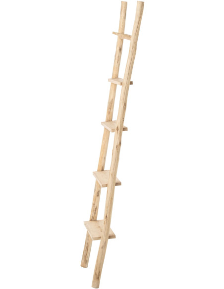 Échelle décorative porte-serviettes en pin naturel 43x12,5x157,5 cm Orvanelle J-Line - 2