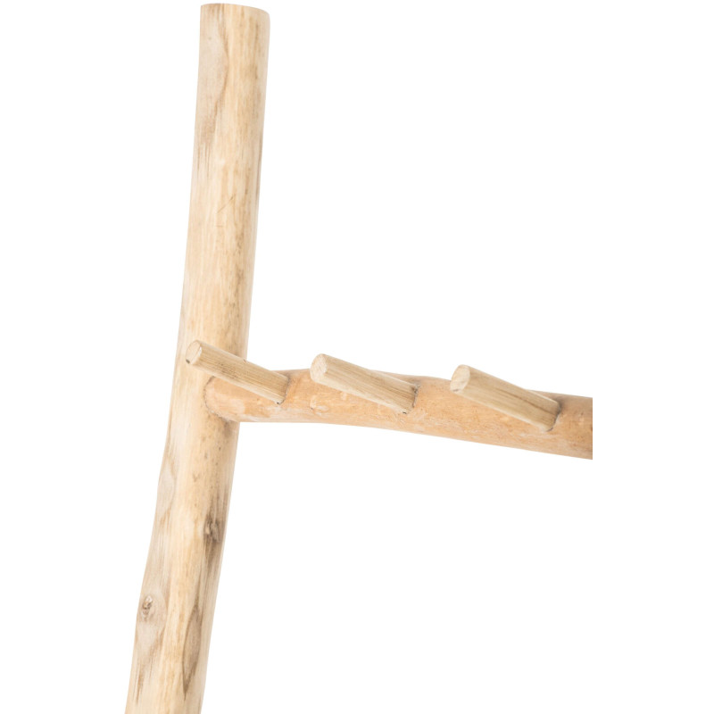 Échelle décorative porte-serviettes en pin naturel 43x12,5x157,5 cm Orvanelle J-Line - 3