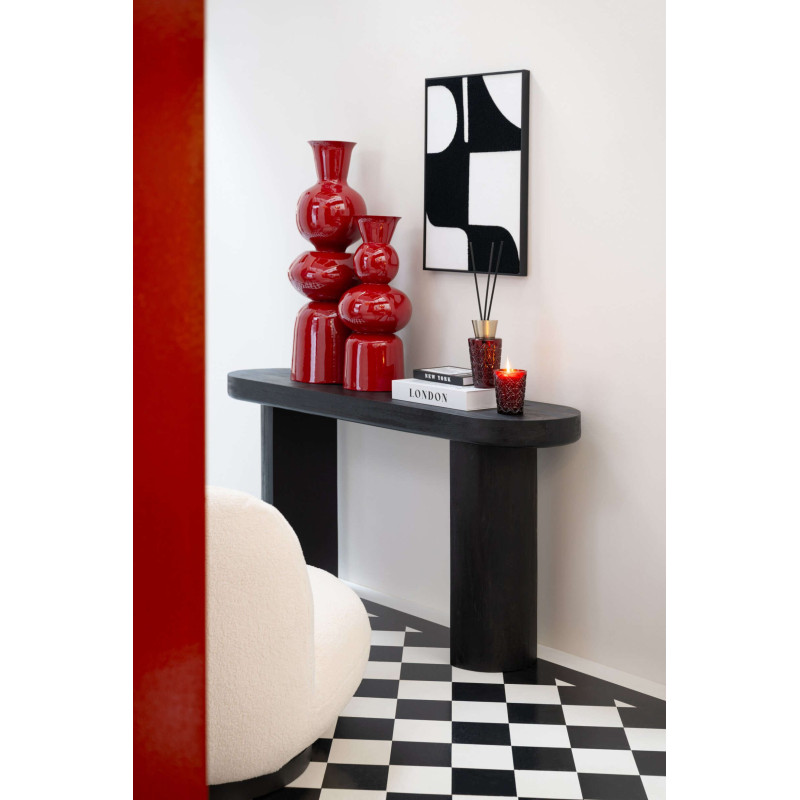 Console d’entrée en manguier noir 152x41x76 cm Caldora J-Line - 2