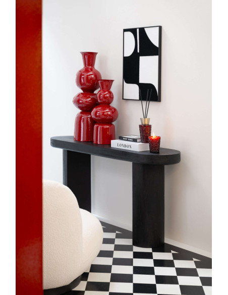 Console d’entrée en manguier noir 152x41x76 cm Caldora J-Line - 2