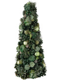 Sapin de Noël décoratif pommes de pin 50 cm Hivernélia