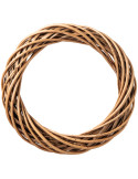 Couronne décorative osier brun 39 cm Vannorise